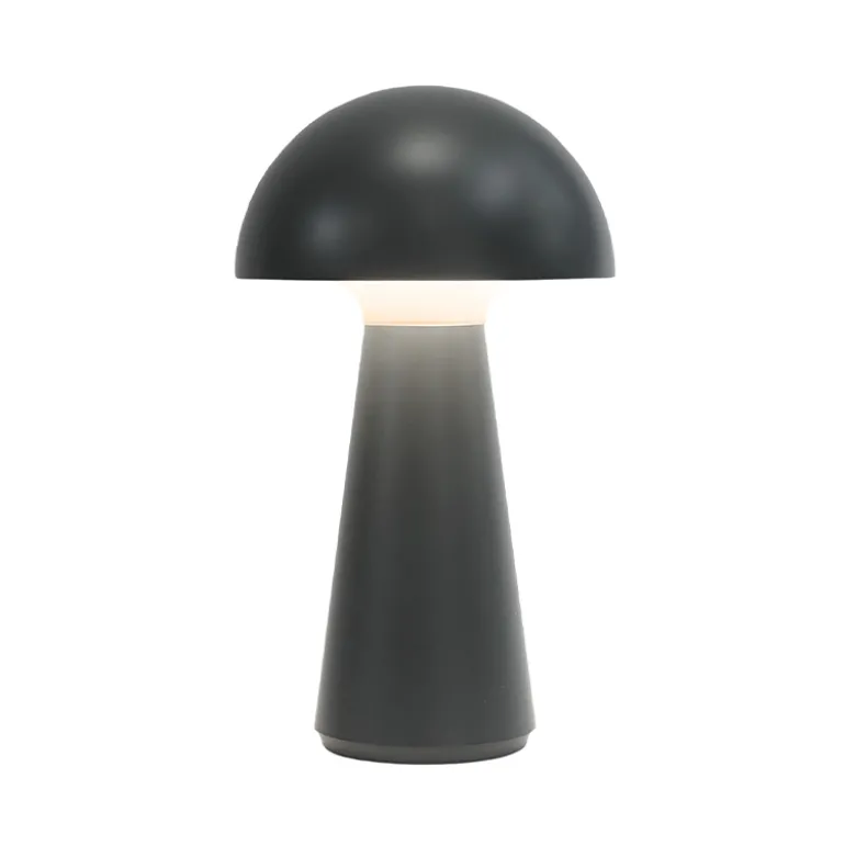 Sirius Sam genopladelig lampe 28 cm mørk grå