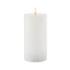 Sirius Sille genopladelig LED bloklys hvid Ø 10 x H 20 cm