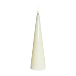 Sirius Sille Lak LED keglelys creme H 17 cm