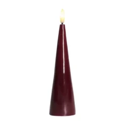 Sirius Sille Lak LED keglelys bordeaux H 17 cm