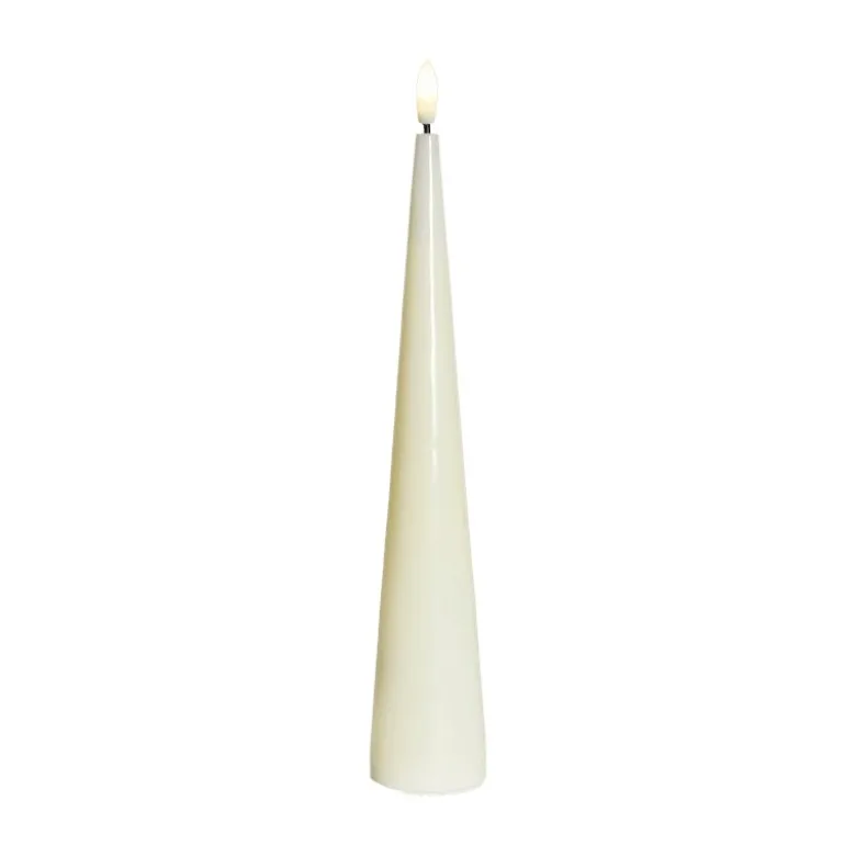 Sirius Sille Lak LED keglelys creme H 26 cm
