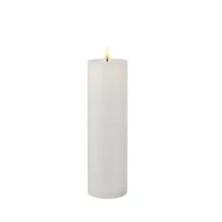Sirius Sille LED batteridrevet bloklys hvid H 25 cm Ø 7,5 cm