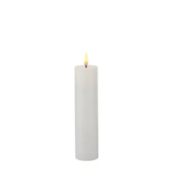 Sirius Sille LED batteridrevet bloklys hvid H 20 cm Ø 5 cm