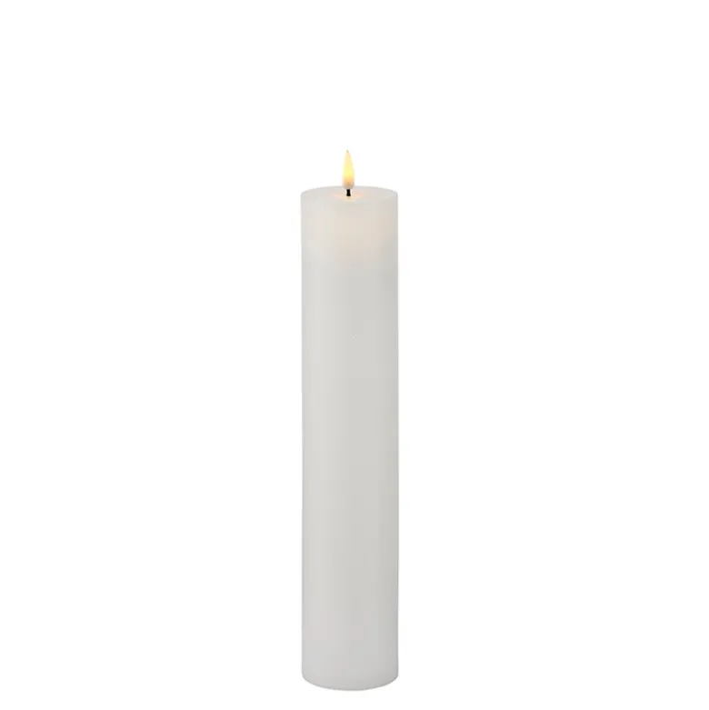 Sirius Sille LED bloklys hvid H 25 cm Ø 5 cm