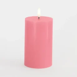 Sirius Sille LED-bloklys old rose Ø 7,5x12,5 cm