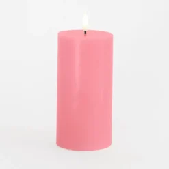 Sirius Sille LED-bloklys old rose Ø 7,5x15 cm