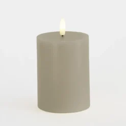 Sirius Sille LED-bloklys varm grå Ø 7,5 x 10 cm