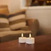 Sirius Sille LED fyrfadslys hvid Ø 4 cm 2 stk