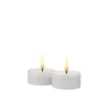 Sirius Sille LED genopladelige fyrfadslys hvid 2 stk.