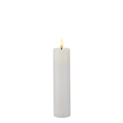 Sirius Sille LED genopladelig bloklys hvid H 20 cm Ø 5 cm