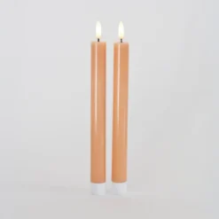 Sirius Sille LED-kronelys fersken 2 stk. Ø 2x25 cm