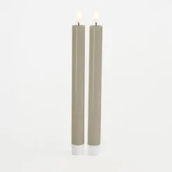 Sirius Sille LED-kronelys lysegrå 2 stk Ø 2x25 cm