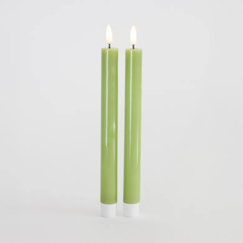Sirius Sille LED-kronelys lysegrøn 2 stk. Ø 2 x 25 cm