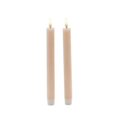 Sirius Sille LED kronelys lyserød Ø 2 cm H 25 cm 2 stk.