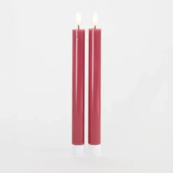 Sirius Sille LED-kronelys rosa 2 stk. Ø 2x25 cm