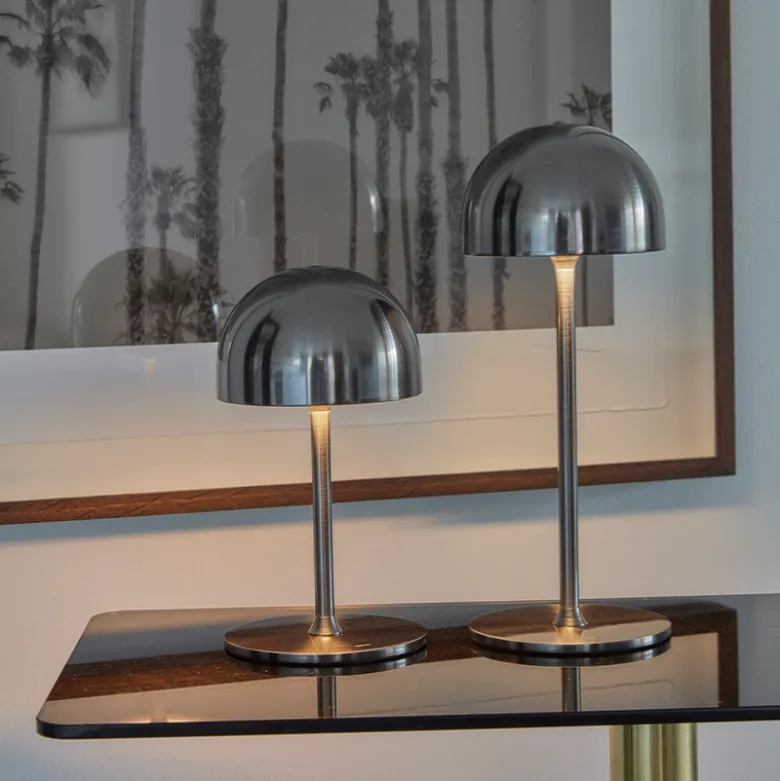 Sirius Tim genopladelig bordlampe chrome H 30 cm