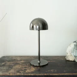 Sirius Tim genopladelig bordlampe sort nikkel H 30 cm
