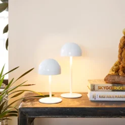 Sirius Tim genopladelig lampe 30 cm hvid