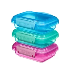 Sistema Klip It Lunch opbevaringsbøtte multifarvet 200 ml 3 stk.