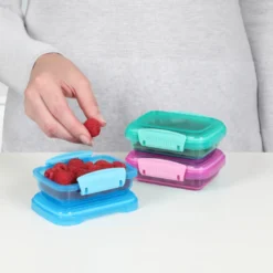 Sistema Klip It Lunch opbevaringsbøtte multifarvet 200 ml 3 stk.