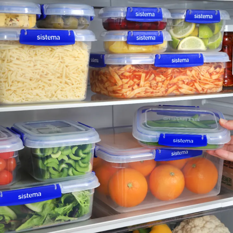 Sistema Klip It Plus Rectangle opbevaringsboks klar 450 ml