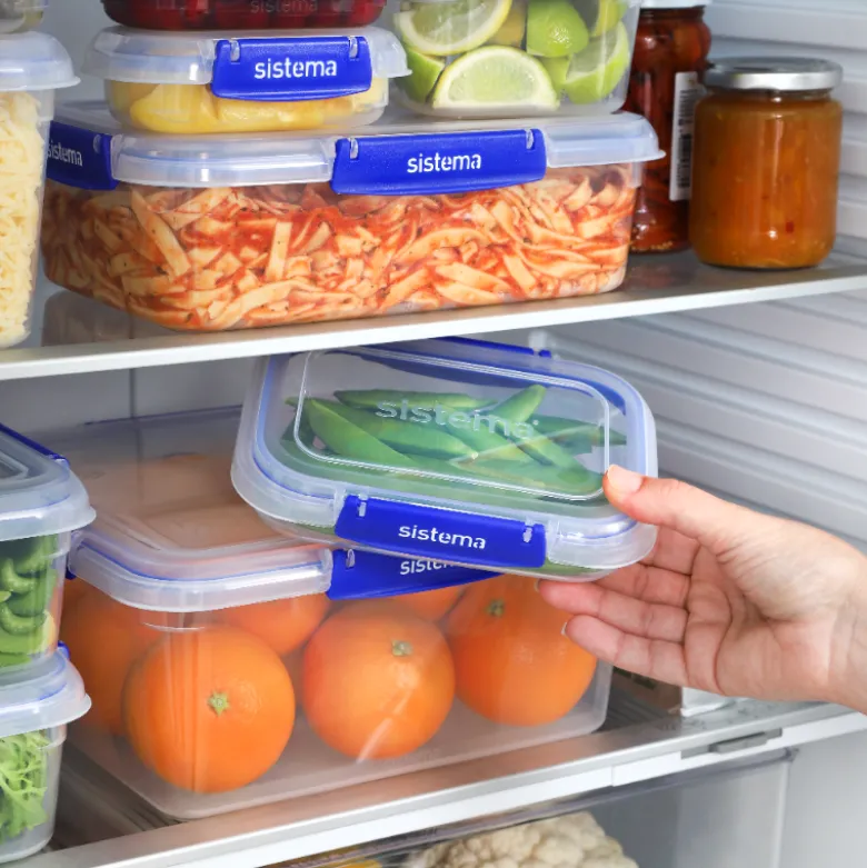 Sistema Klip It Plus Rectangle opbevaringsboks klar 450 ml