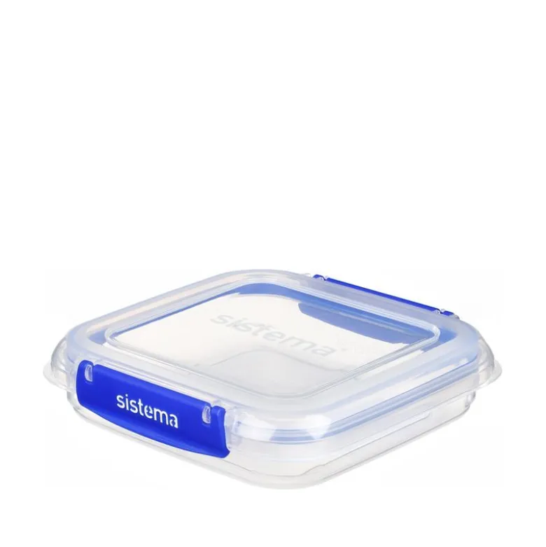 Sistema Klip It Plus Square opbevaringsboks klar 520 ml