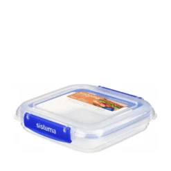 Sistema Klip It Plus Square opbevaringsboks klar 520 ml