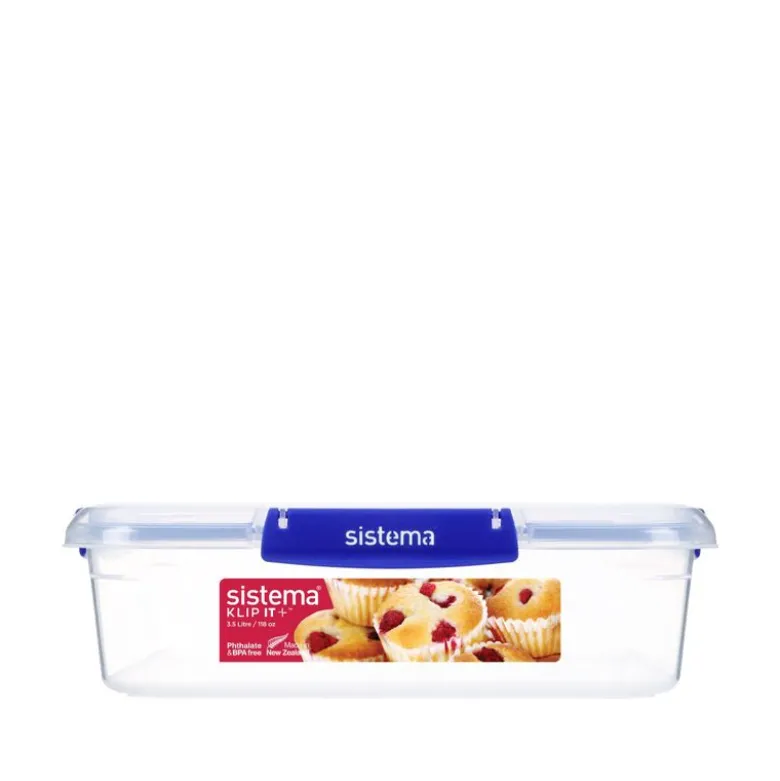 Sistema Klip It Plus Square opbevaringsboks klar 3,5 liter