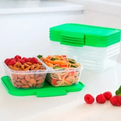 Sistema Nest It Meal Prep opbevaringsbokse grøn 5 stk.