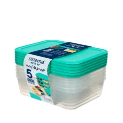 Sistema Nest It Meal Prep Opbevaringsbokse Mint 5 stk.