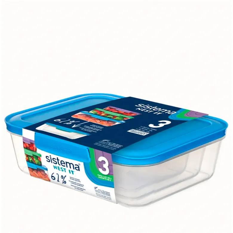 Sistema Nest It opbevaringsbokse 3 stk.