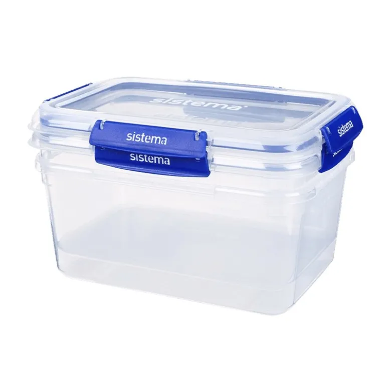 Sistema Rectangle Klip It Plus opbevaringssæt 3,35 liter 2 stk.