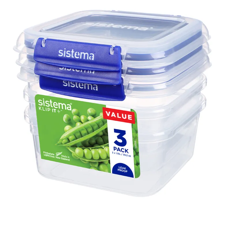 Sistema Square Klip It Plus 3 stk. 1,15 liter