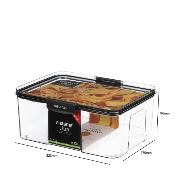 Sistema Tritan Ultra Square opbevaringsboks 2,63 liter