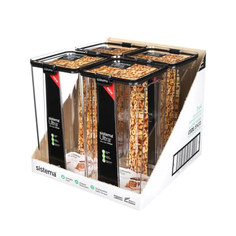 Sistema Tritan Ultra Square opbevaringsboks 4 liter