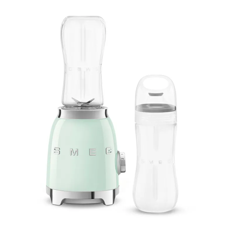 Smeg PBF01PGEU Personal blender pastelgrøn inkl. 2 flasker af 0,6 liter
