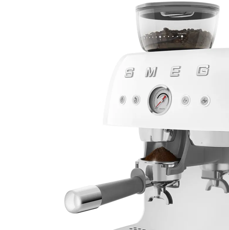 Smeg 50's Style manuel espressomaskine hvid