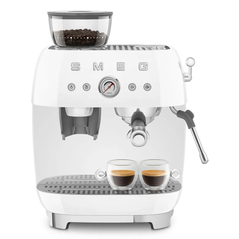 Smeg 50's Style manuel espressomaskine hvid