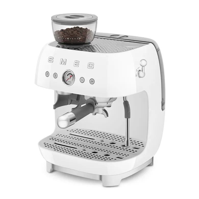 Smeg 50's Style manuel espressomaskine hvid