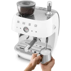 Smeg 50's Style manuel espressomaskine hvid