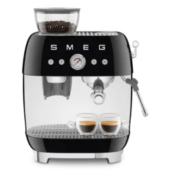 Smeg 50's Style manuel espressomaskine sort