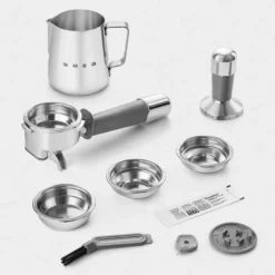Smeg 50's Style manuel espressomaskine sort