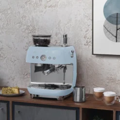 Smeg 50's Style manuel espressomaskine blå
