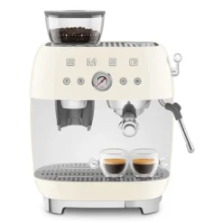 Smeg 50's Style manuel espressomaskine creme 1650 watt