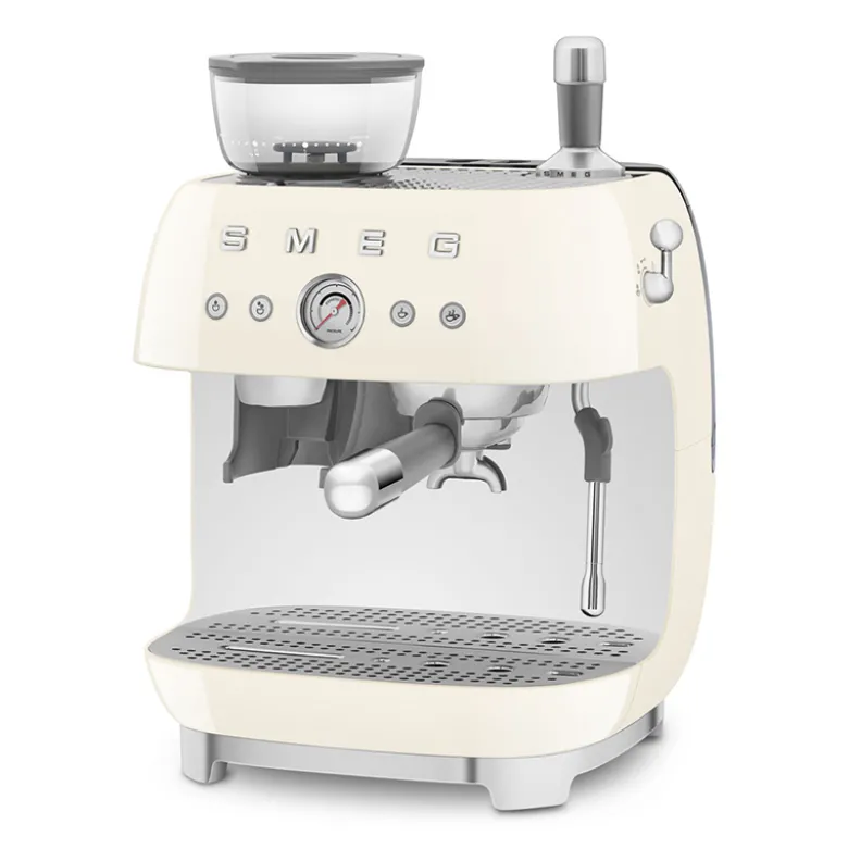 Smeg 50's Style manuel espressomaskine creme 1650 watt