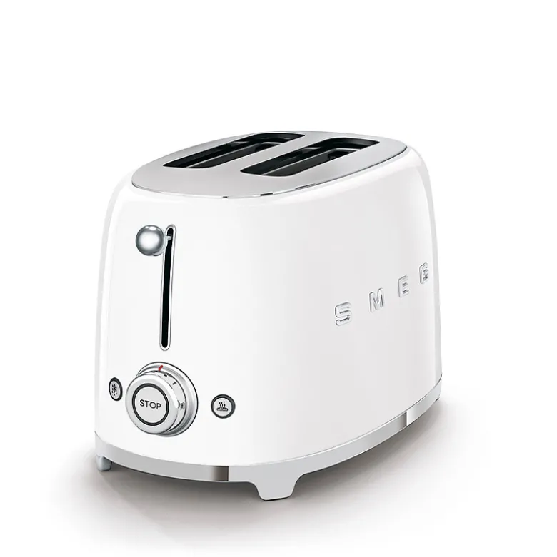 Smeg TSF01WHEU brødrister hvid 2 skiver 950 watt