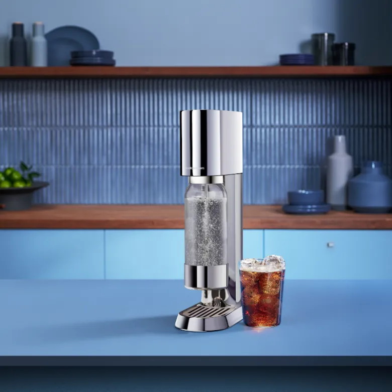 Sodastream Ensō danskvandsmaskine stål 1 liter