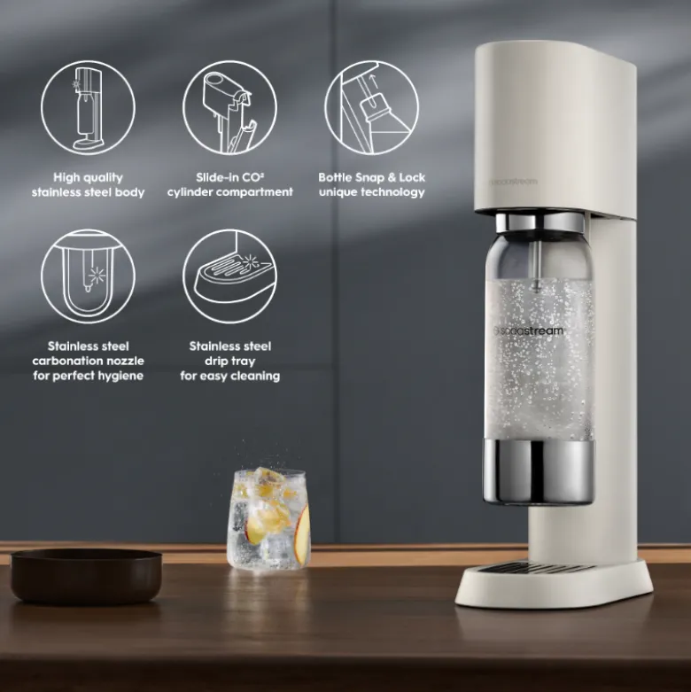 Sodastream Ensõ danskvandsmaskine sand 1 liter