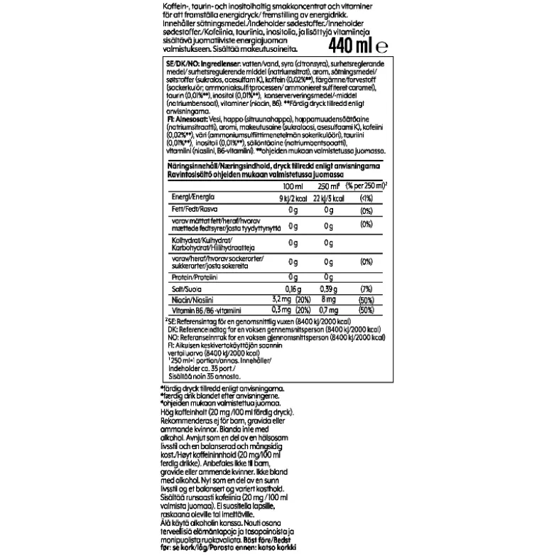 Sodastream smagskoncentrat Original Rockstar sirup 440 ml
